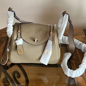 Lindy inspired genuine leather bag